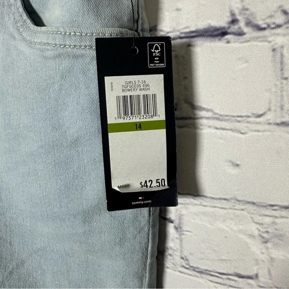 Tommy Hilfiger Light Blue Skinny Jeans for Girls - Picture 3 of 4